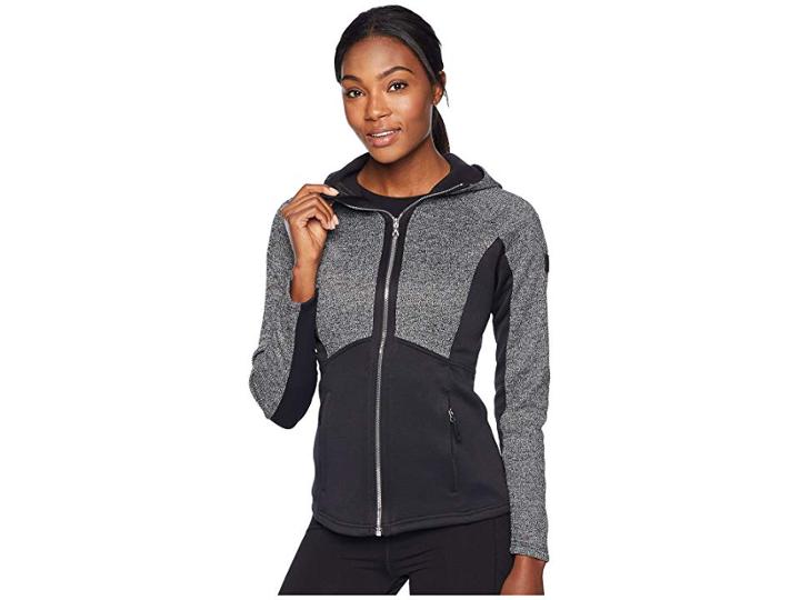 Spyder Bandita Hoodie Stryke Jacket (black/black/black) Women's Coat