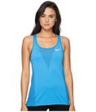 Nike Dry Running Tank (light Photo Blue) Women's Sleeveless