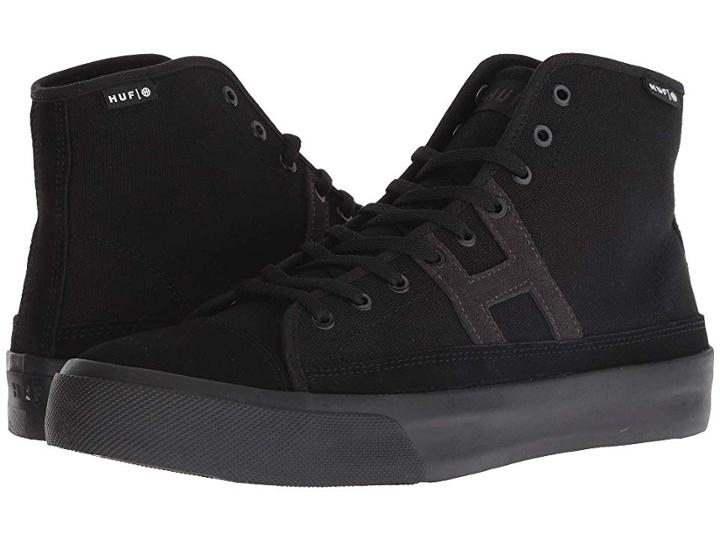 Huf Hupper 2 Hi (black) Men's Skate Shoes