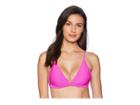 Billabong Tanlines Hi Pont Triangle Top (rebel Pink) Women's Swimwear