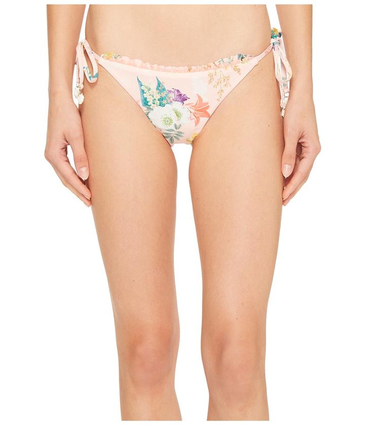 Isabella Rose Blossoms Tie Side Bondi Bikini Bottom (multi) Women's Swimwear