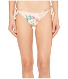 Isabella Rose Blossoms Tie Side Bondi Bikini Bottom (multi) Women's Swimwear