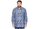 Nautica Big & Tall Big Tall Large Palm Print Shirt (blue Depths) Men's Clothing