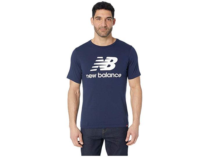 New Balance Essentials Stacked Logo Tee (pigment) Men's T Shirt