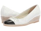 Sesto Meucci Margie (white Nappa/black) Women's  Shoes