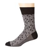 Falke Sensitive Ercolano Sock (black) Men's Crew Cut Socks Shoes