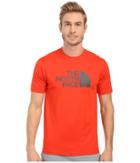 The North Face Short Sleeve Sink Or Swim Rashguard (fiery Red/asphalt Grey (prior Season)) Men's Swimwear