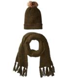 Steve Madden Colors Of The Wind Two-piece Set (olive) Scarves