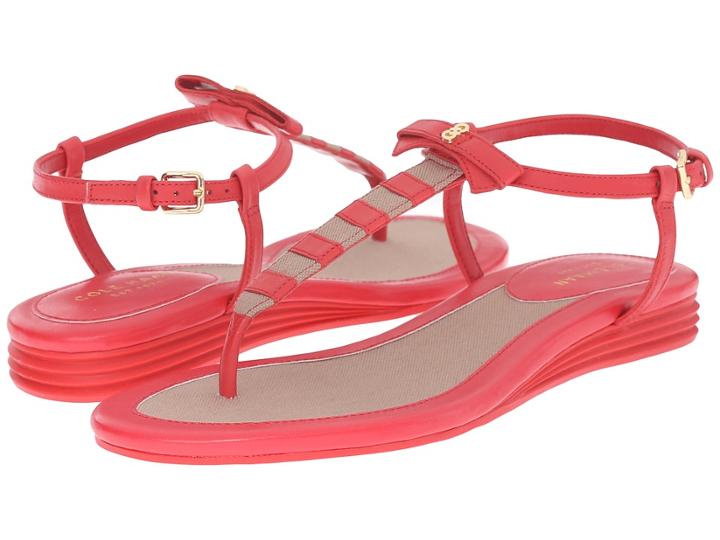 Cole Haan Analyn Sandal (true Red/cremini Canvas) Women's Sandals