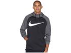 Nike Thermal Hoodie Swoosh Essential (black/charcoal Heather/white) Men's Sweatshirt
