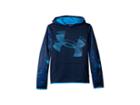 Under Armour Kids Af Highlight Sleeve Hoodie (big Kids) (academy/blue Circuit) Boy's Sweatshirt