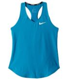Nike Kids Court Pure Tennis Tank Top (little Kids/big Kids) (neo Turquoise/white) Girl's Sleeveless