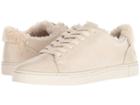 Frye Ivy Low Lace (off-white Polished Soft Full Grain/shearling) Women's Lace Up Casual Shoes
