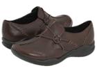 Clarks Wave.run (dark Brown Leather) Women's  Shoes