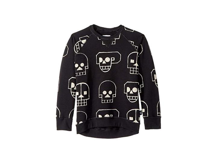 Nununu Skull Robot Sweatshirt (little Kids/big Kids) (black) Boy's Sweatshirt