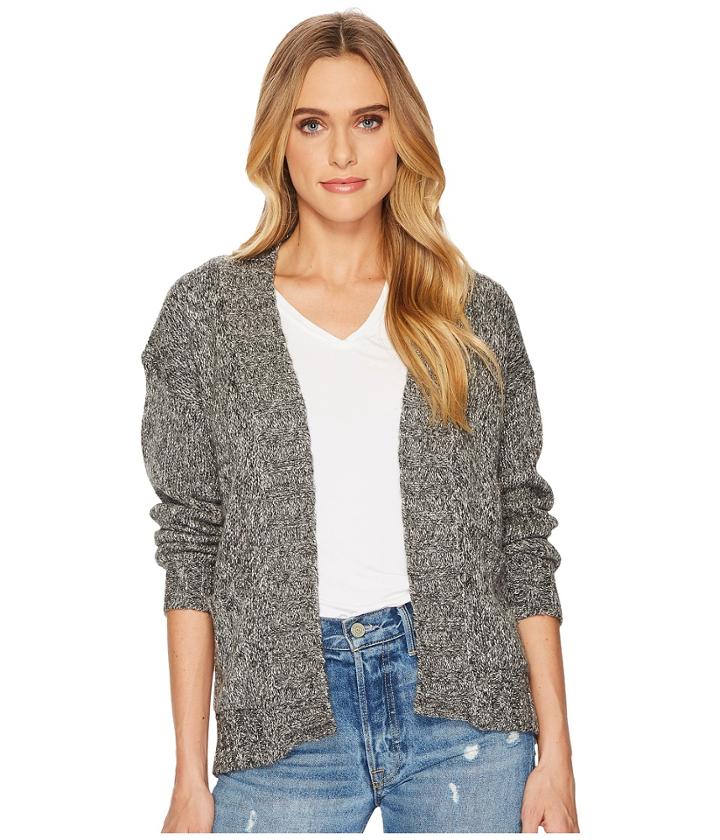 Billabong Luna Day Cardigan (dark Athletic Grey) Women's Sweater