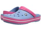 Crocs Crocband Clog (chambray Blue/paradise Pink 1) Clog Shoes