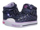 Skechers Kids Sweetheart Sole (little Kid/big Kid) (navy/lavendar) Girl's Shoes