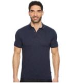 Toad&co Tempo Short Sleeve Slim Polo (deep Navy) Men's Short Sleeve Pullover
