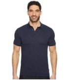 Toad&co Tempo Short Sleeve Slim Polo (deep Navy) Men's Short Sleeve Pullover