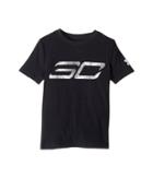 Under Armour Kids Steph Curry 30 Logo Short Sleeve Tee (big Kids) (black/white/white) Boy's T Shirt