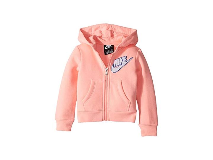 Nike Kids Fleece Lurex Hoodie (toddler) (pink Tint) Girl's Sweatshirt