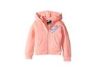 Nike Kids Fleece Lurex Hoodie (toddler) (pink Tint) Girl's Sweatshirt