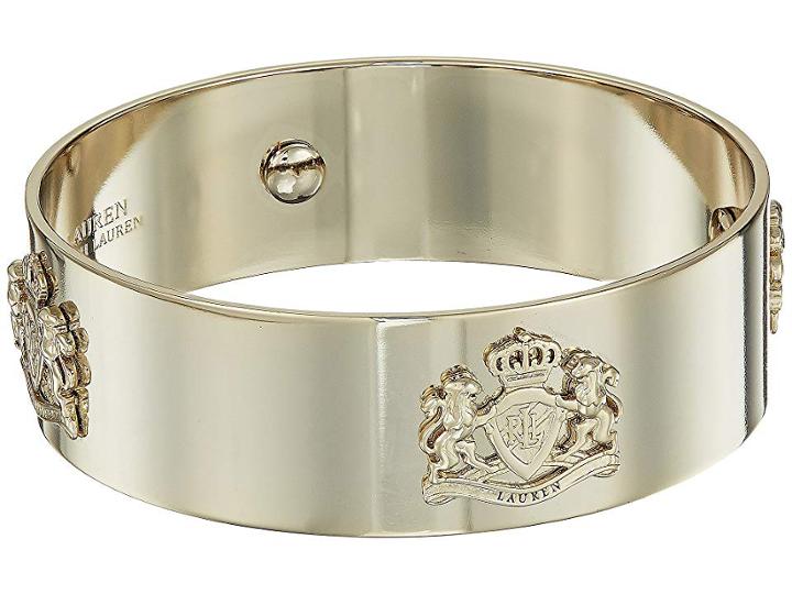 Lauren Ralph Lauren Crest Bangle Bracelet (gold) Bracelet