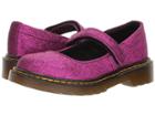 Dr. Martens Kid's Collection Maccy Glitter (little Kid/big Kid) (purple Glitter Pu) Girls Shoes