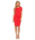 Christin Michaels Sophia Drape Hip Dress (red) Women's Dress