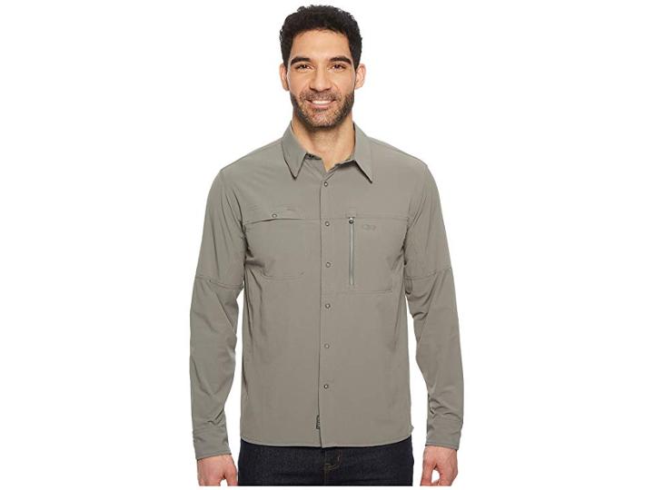Outdoor Research Ferrosi Utility Long Sleeve Shirt (pewter) Men's Clothing