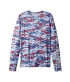 Columbia Kids Super Terminal Tackle Long Sleeve Shirt (little Kids/big Kids) (collegiate Navy Americana Print) Boy's T Shirt