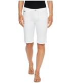 Ivanka Trump Denim Bermuda Shorts In White (white) Women's Shorts