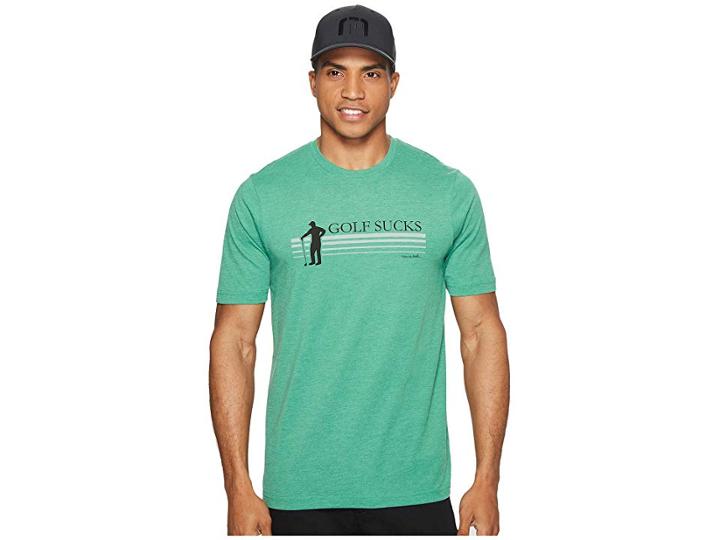Travismathew Jason T-shirt (heather Green) Men's T Shirt