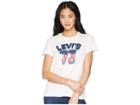 Levi's(r) Womens Perfect Graphic Tee (fun July 4 Cloud Dancer) Women's T Shirt