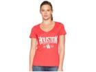 Champion College Houston Cougars University V-neck Tee (scarlet) Women's T Shirt