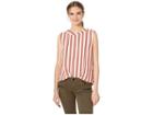 Juicy Couture Bold Stripe Sleeveless Top (angel Bold Stripe) Women's Blouse