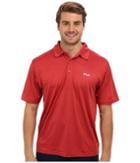 Fila Performance Heather Polo (jester Red Heather) Men's Short Sleeve Pullover