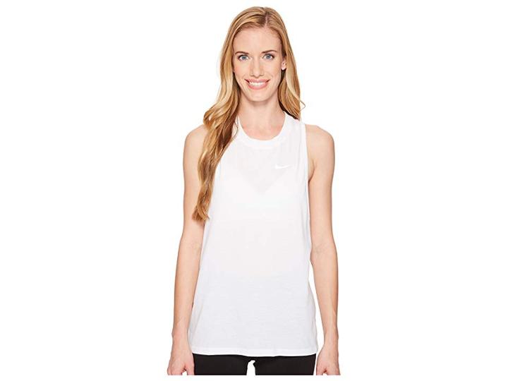 Nike Tailwind Running Tank (white) Women's Sleeveless