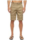 Billabong Carter Stretch Stripe Walkshorts (dark Khaki) Men's Shorts