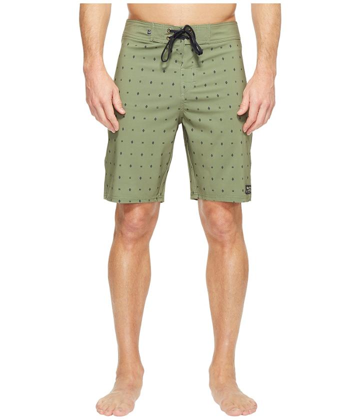 United By Blue River Bed Boardshorts (olive) Men's Swimwear