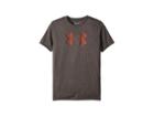 Under Armour Kids Tech Big Logo Printed Tee (big Kids) (charcoal/radio Red) Boy's T Shirt