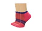 Thorlos 84 N Runner Micro Mini 3-pair Pack (diva Pink/electric Purple) Women's Low Cut Socks Shoes