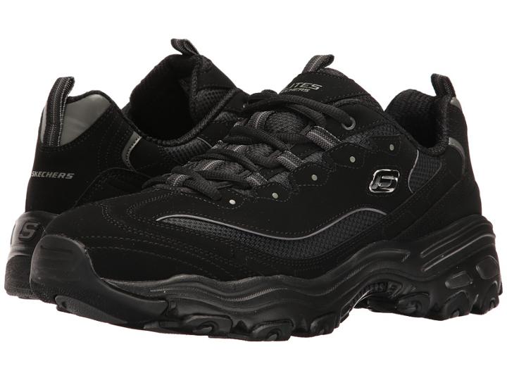Skechers D'lites (black) Men's Lace Up Casual Shoes