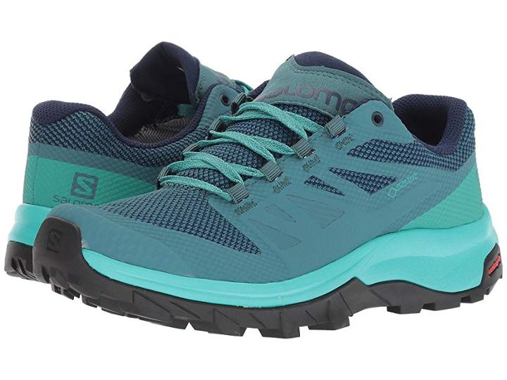 Salomon Outline Gtx(r) (hydro/atlantis/medieval Blue) Women's Shoes