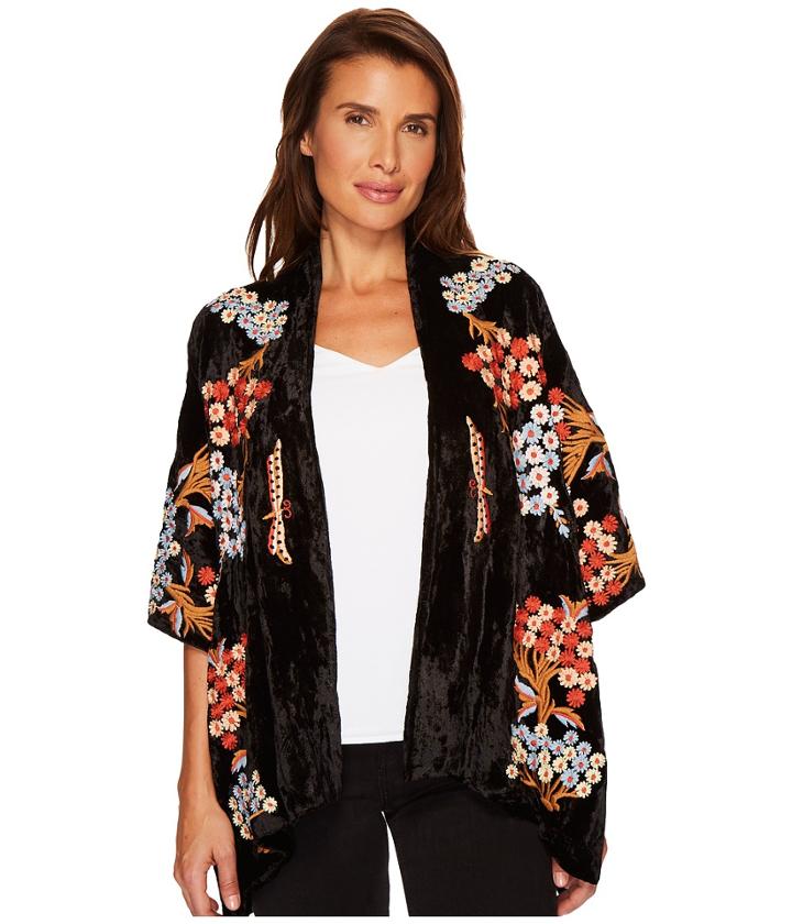 Tolani Sadie Kimono (raven) Women's Clothing