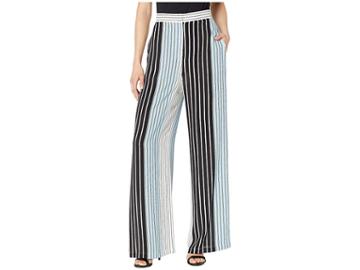 Bcbgmaxazria Stripe Pants (placid Blue/multi Stripe Print) Women's Casual Pants