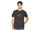 Huf Bar Logo Emb T-shirt (black) Men's T Shirt