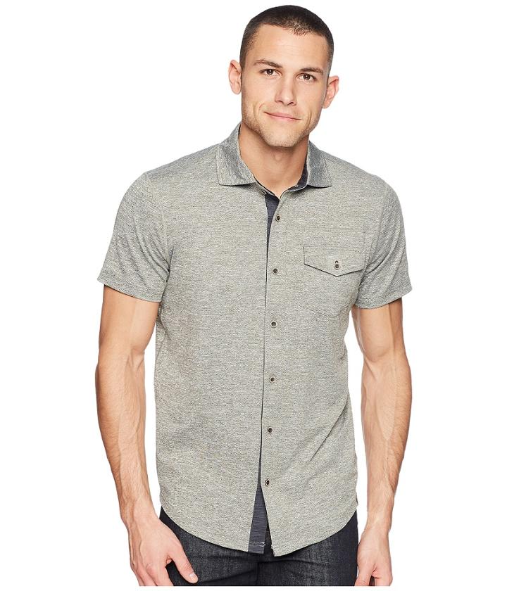 Prana Stroud Short Sleeve (cargo Green) Men's Clothing