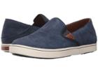 Olukai Pehuea Leather (trench Blue Honu/trench Blue) Women's Shoes